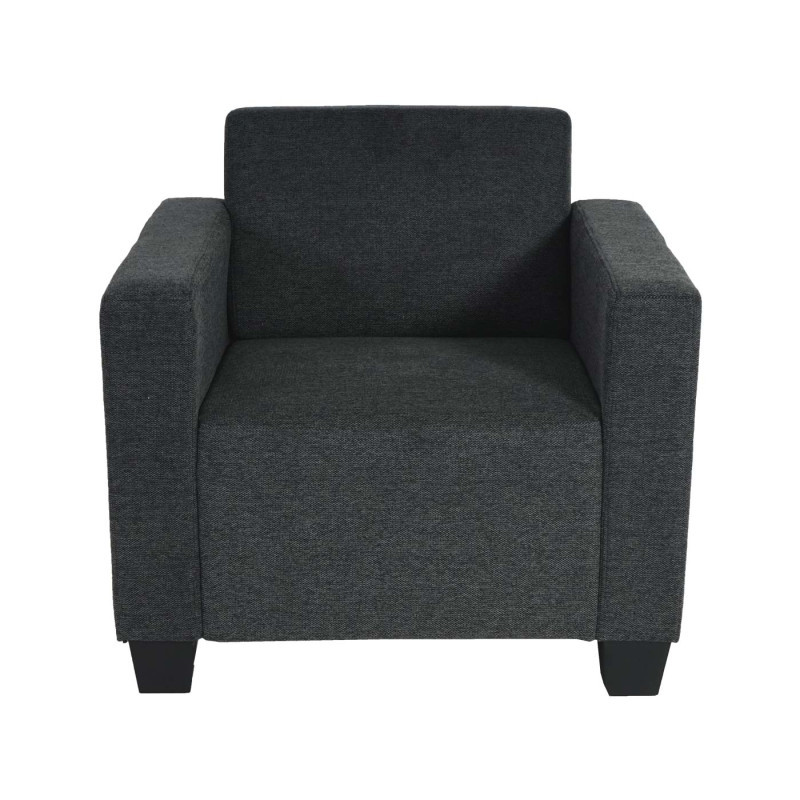 Modular Sofa-System Ensemble de canapés Lyon 3-1-1-1, tissu/textile - gris anthracite