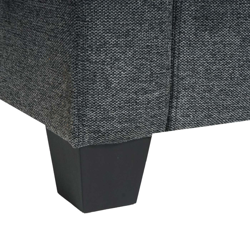 Modular Sofa-System Ensemble de canapés Lyon 6-1, tissu/textile - gris anthracite