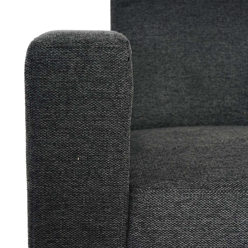 Modular Sofa-System Ensemble de canapés Lyon 6-2, tissu/textile - gris anthracite