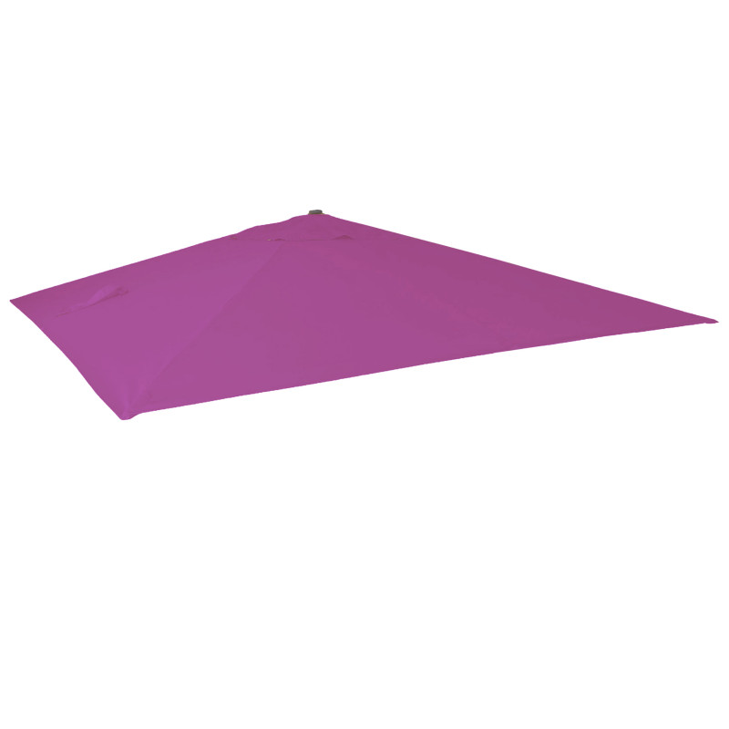 Revêtement pour parasol de luxe revêtement de remplacement, 3,5x3,5m (Ø4,95m) polyester 4kg - violet