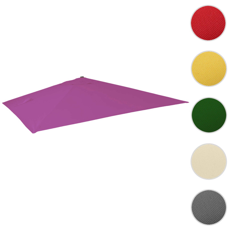 Revêtement pour parasol de luxe revêtement de remplacement, 3,5x3,5m (Ø4,95m) polyester 4kg - violet