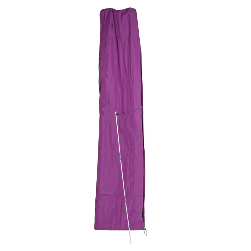 Revêtement de protection pour parasol jusqu'à 3,5 m, revêtement avec fermeture éclair - violet