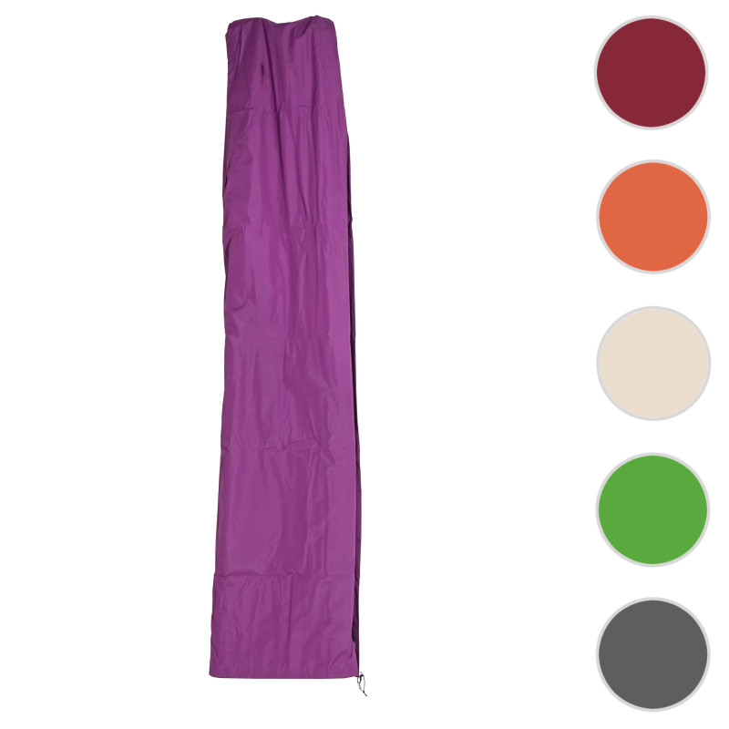 Revêtement de protection pour parasol jusqu'à 3,5 m, revêtement avec fermeture éclair - violet