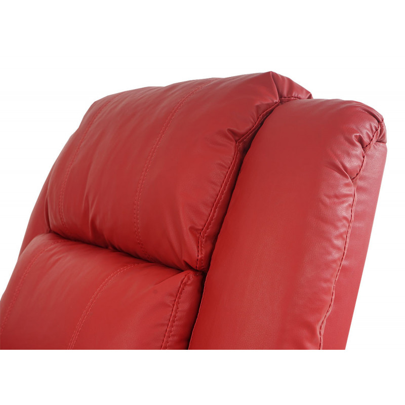 Fauteuil inclinable de salon yvonnes red