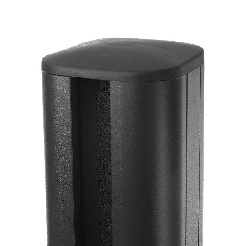 Poteau aluminium Sarthe-WPC clôture, poteau pilier, système enfichable - 240cm, anthracite