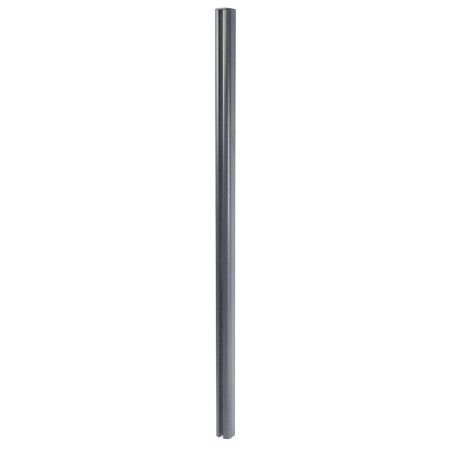 Poteau aluminium Sarthe-WPC clôture, poteau pilier, système enfichable - 240cm, gris