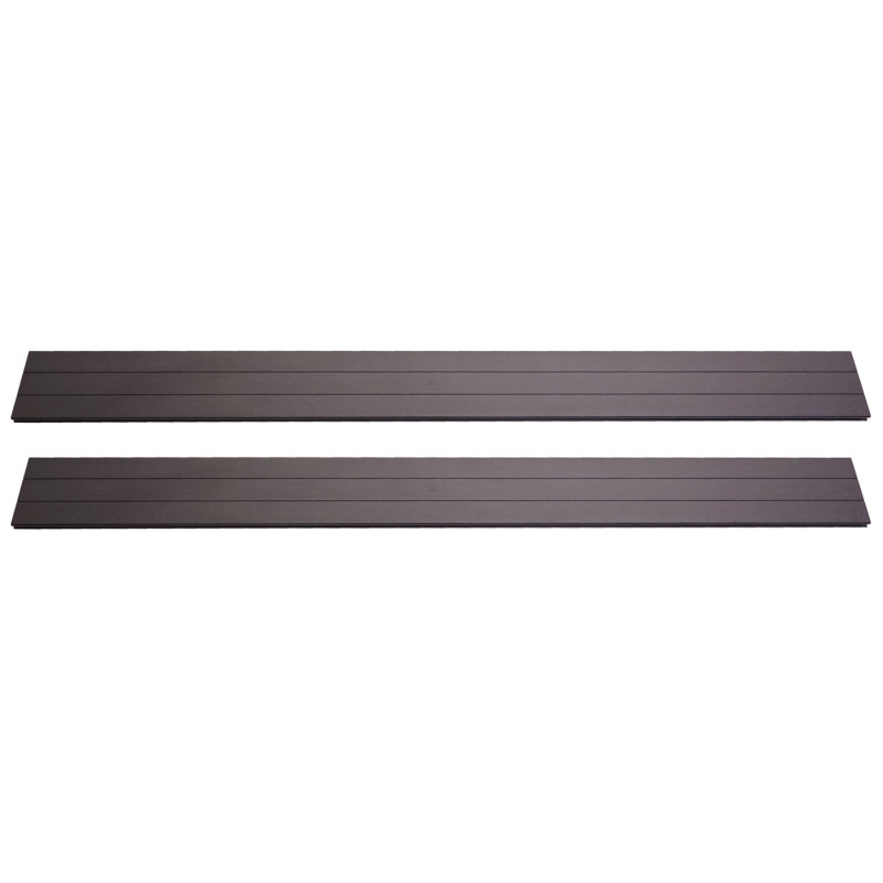 Lot de 4 lattes pour brise-vue en WPC Sarthe, planches brise-vent, approx. 1sqm - 180cm, anthracite