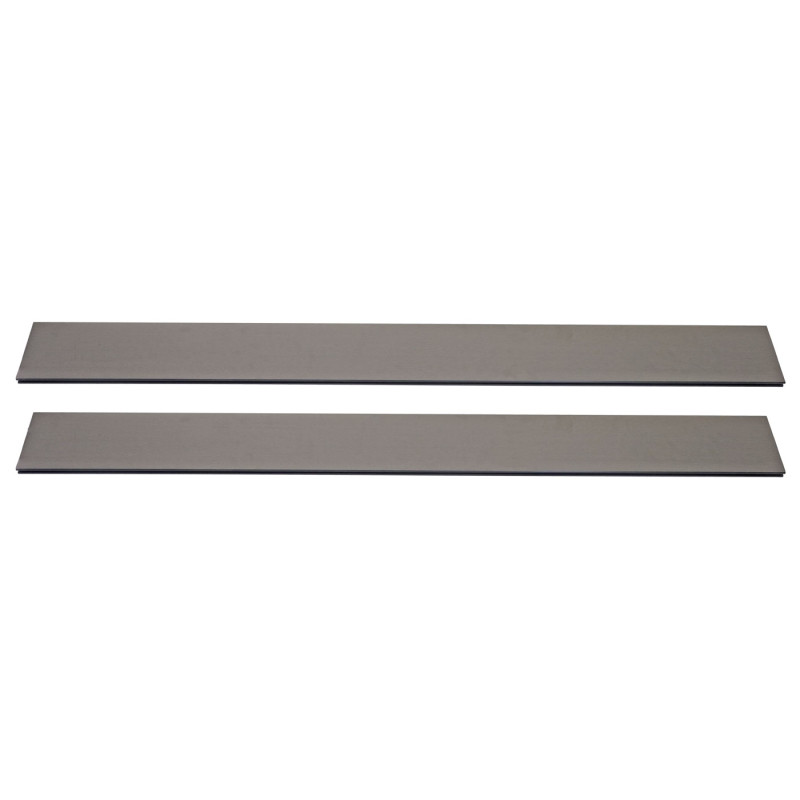 Lot de 4 lattes pour brise-vue en WPC Sarthe, planches brise-vent, approx. 1sqm - 180cm, gris