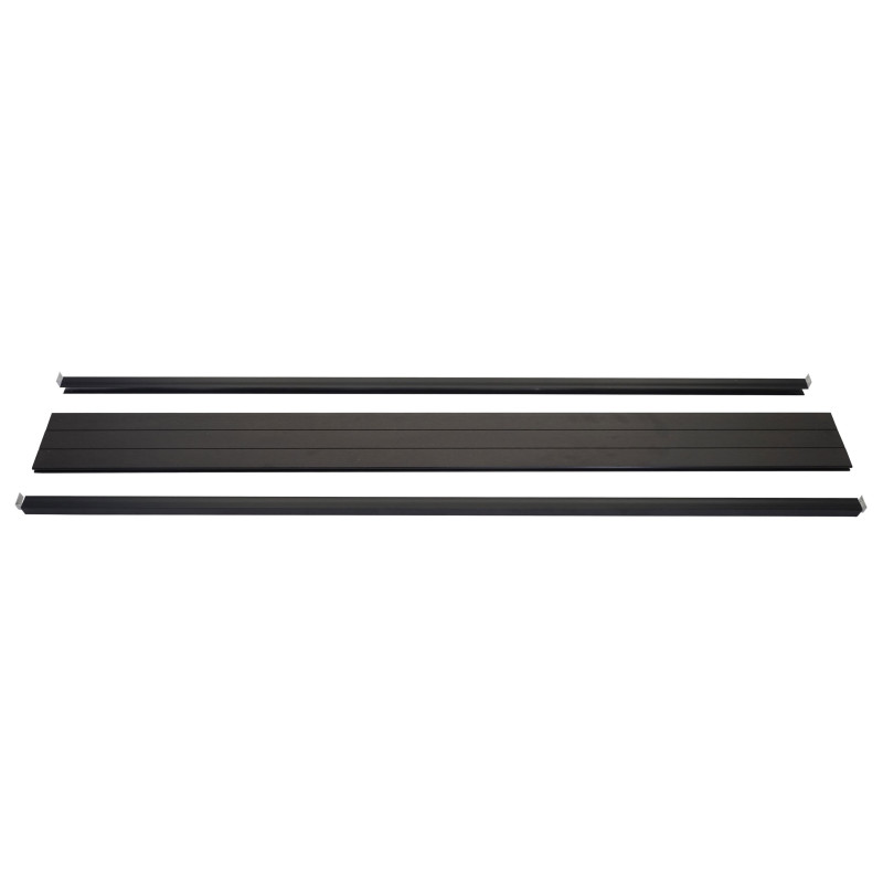 Set de finition pour brise-vue WPC Sarthe, profil de finition brise-vent, - 180cm, anthracite