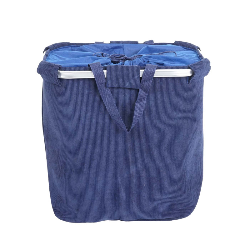 Bac à linge Panier à linge Bac à linge avec cordon de serrage 54x52x32cm 89l - bleu