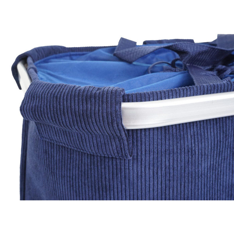 Bac à linge Panier à linge Bac à linge avec cordon de serrage 54x52x32cm 89l - bleu