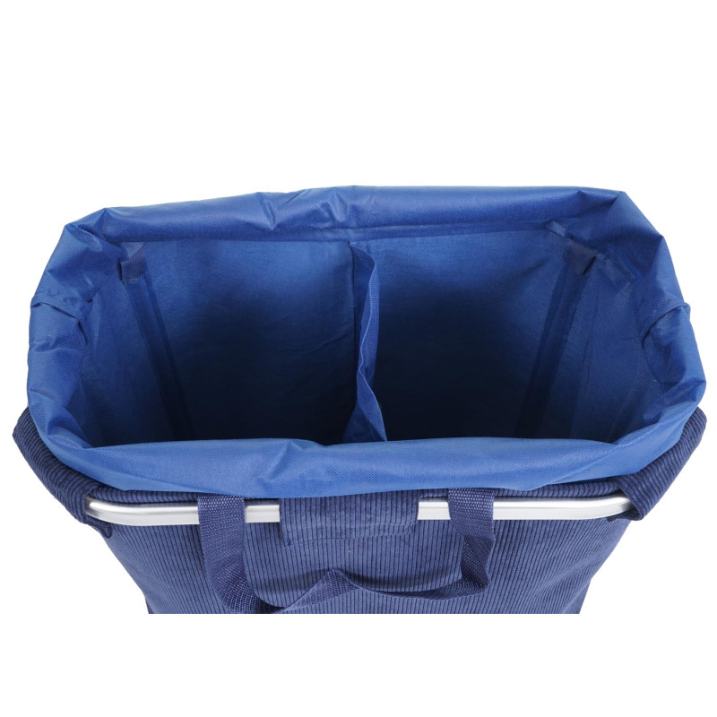 Bac à linge Panier à linge Bac à linge avec cordon de serrage 54x52x32cm 89l - bleu