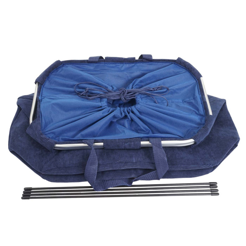 Bac à linge Panier à linge Bac à linge avec cordon de serrage 54x52x32cm 89l - bleu