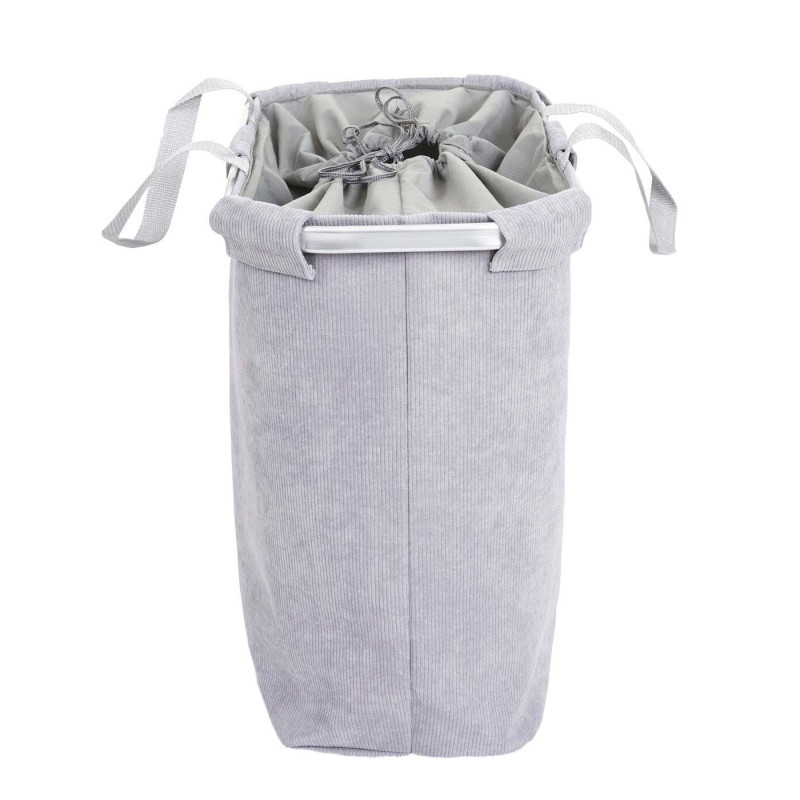 Bac à linge Panier à linge Bac à linge avec cordon de serrage 54x52x32cm 89l - gris