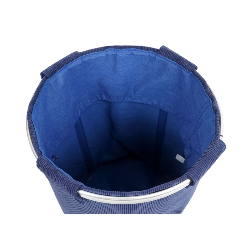 Bac à linge Panier à linge boîte à linge sac à linge bac à linge avec filet, 55x39cm 65l - bleu