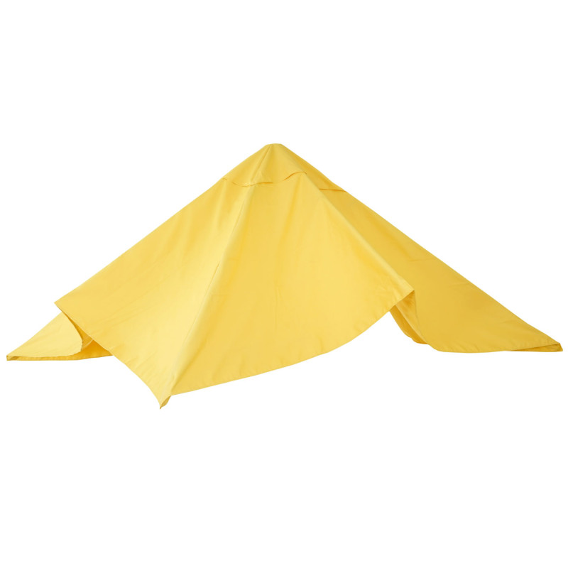 Toile pour parasol de luxe toile de remplacement pour parasol, 3,5x3,5m (Ø4,95m) 4kg - jaune