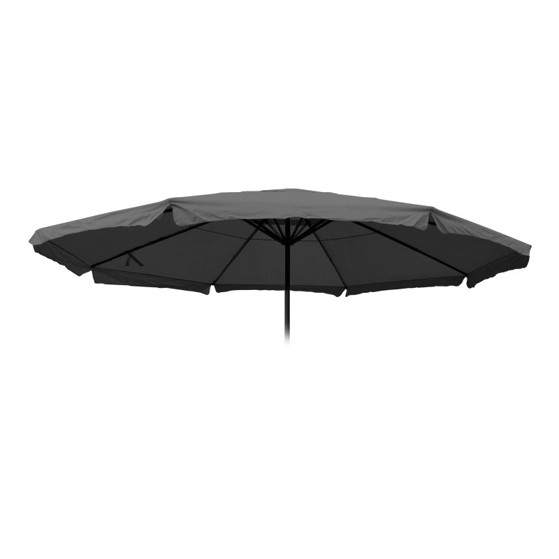 Toile pour parasol Meran Pro, parasol de marché gastronomique avec volant Ø 5m, polyester - anthracite