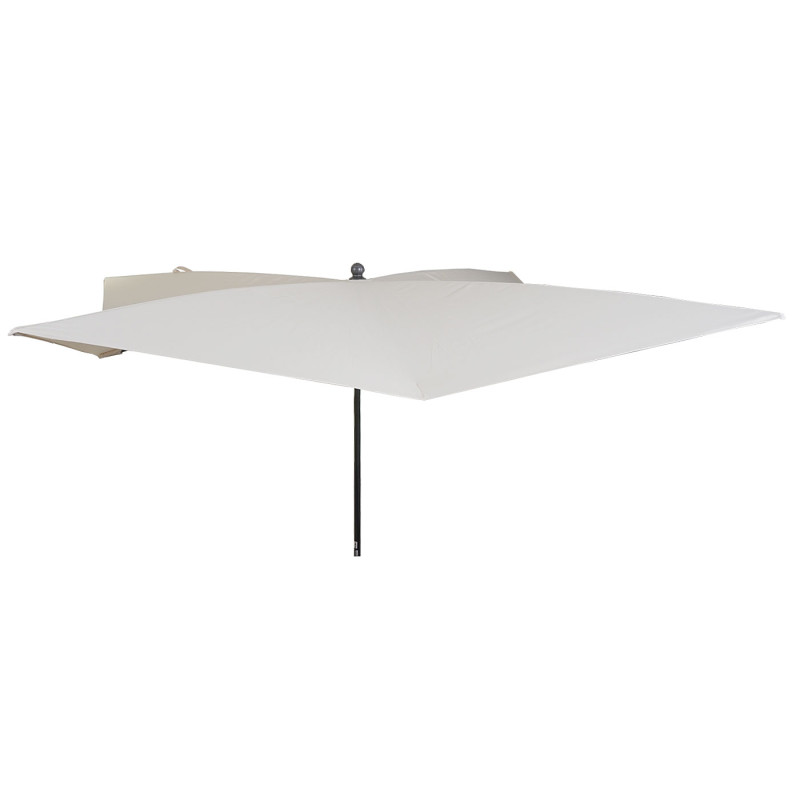 Toile pour parasol de luxe toile de remplacement pour parasol, 3x3m (Ø4.24m) polyester - crème