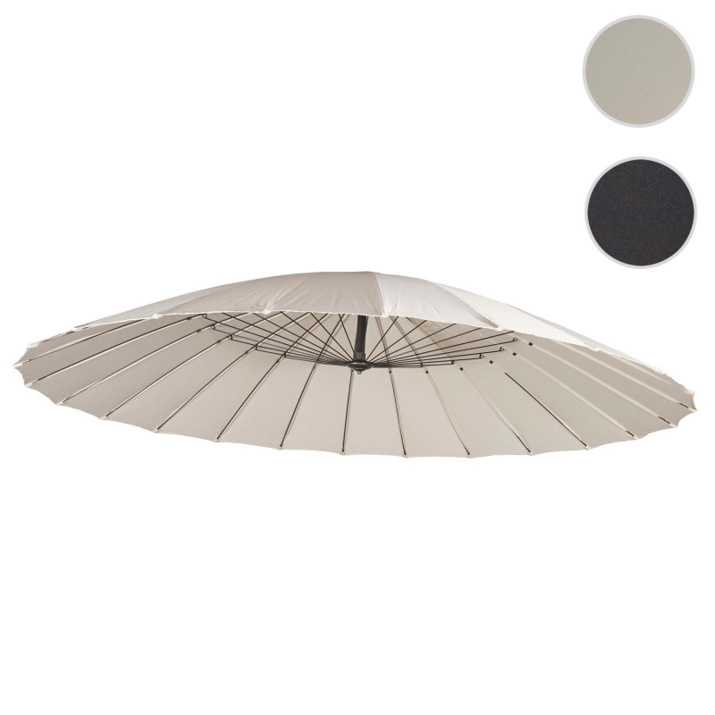 Toile pour parasol toile de remplacement pour parasol, ronde Ø2,8m polyester - anthracite