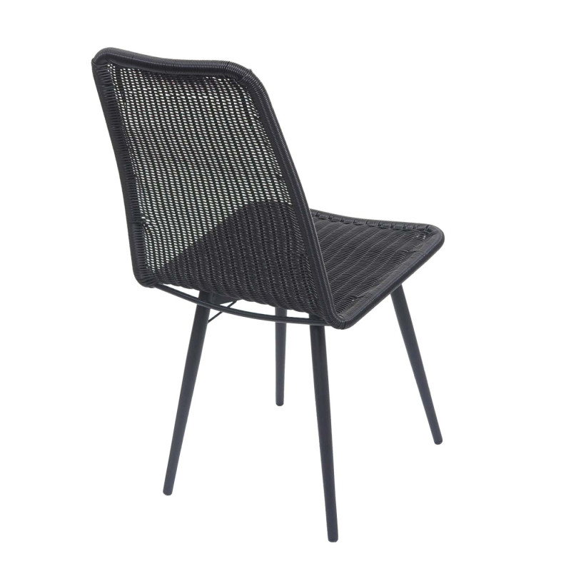 Ensemble de jardin groupe de sièges pour balcon/salon, 90x90cm - gris