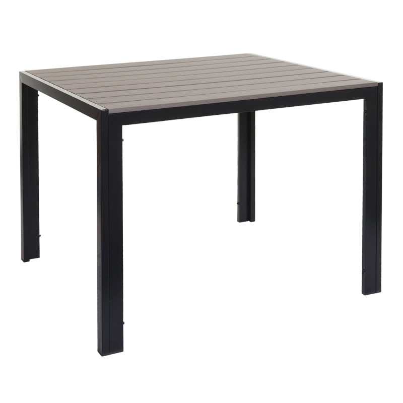 Table de jardin table bistro, plateau en WPC 90x90cm - gris