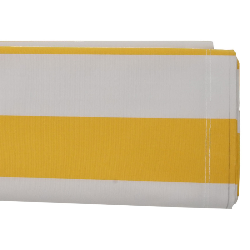 Housse de rechange pour store T122, cassette complète Housse de rechange protection solaire 4x3m - acrylique jaune-blanc