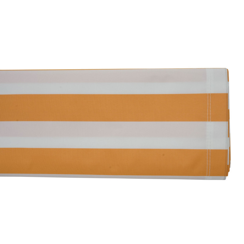 Housse de rechange pour store T122, cassette complète Housse de rechange protection solaire 4x3m - Polyester jaune-blanc