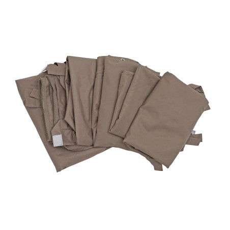 Jeu de 4 parois latérales pour pergola parois latérales de remplacement, 3x3m polyester - taupe