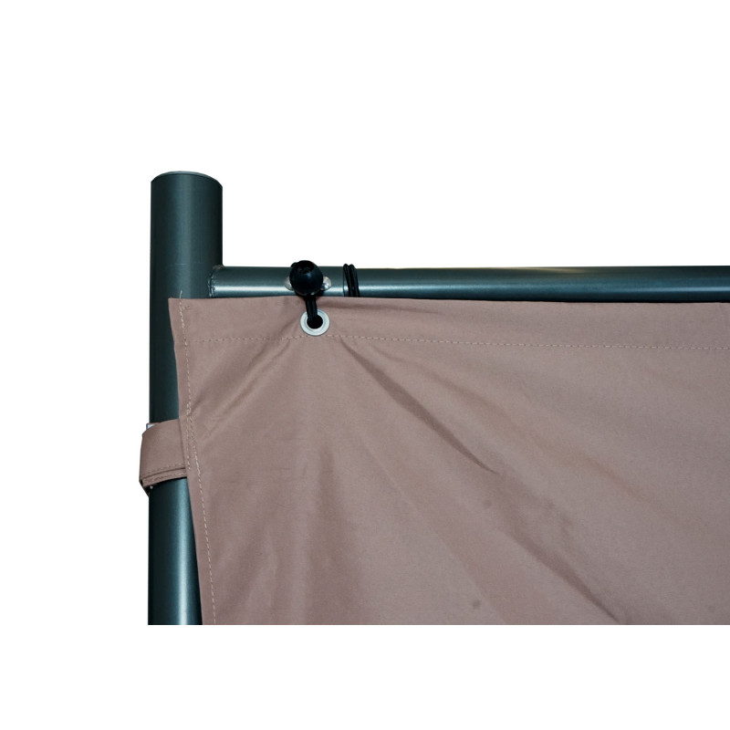 Jeu de 4 parois latérales pour pergola parois latérales de remplacement, 3x3m polyester - taupe