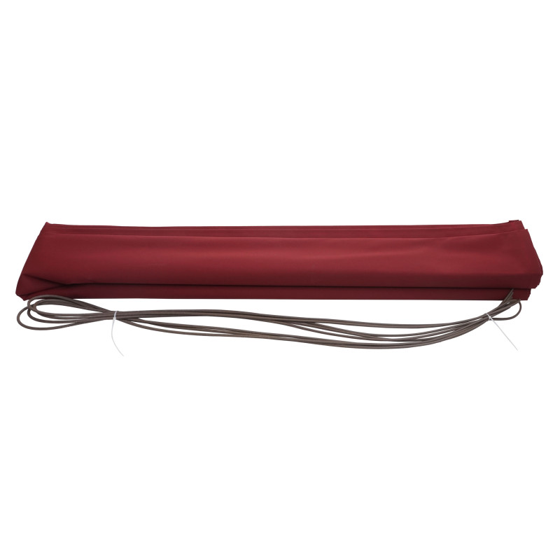 Housse de rechange pour store cassette complète Housse de rechange protection solaire 6x3m - acrylique bordeaux-rouge