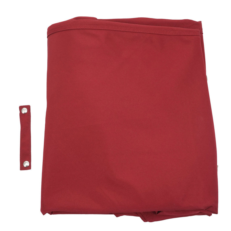 Toile pour parasol hotte de circulation remplacement, 3x3m (Ø4,24m) polyester 2,8kg - bordeaux