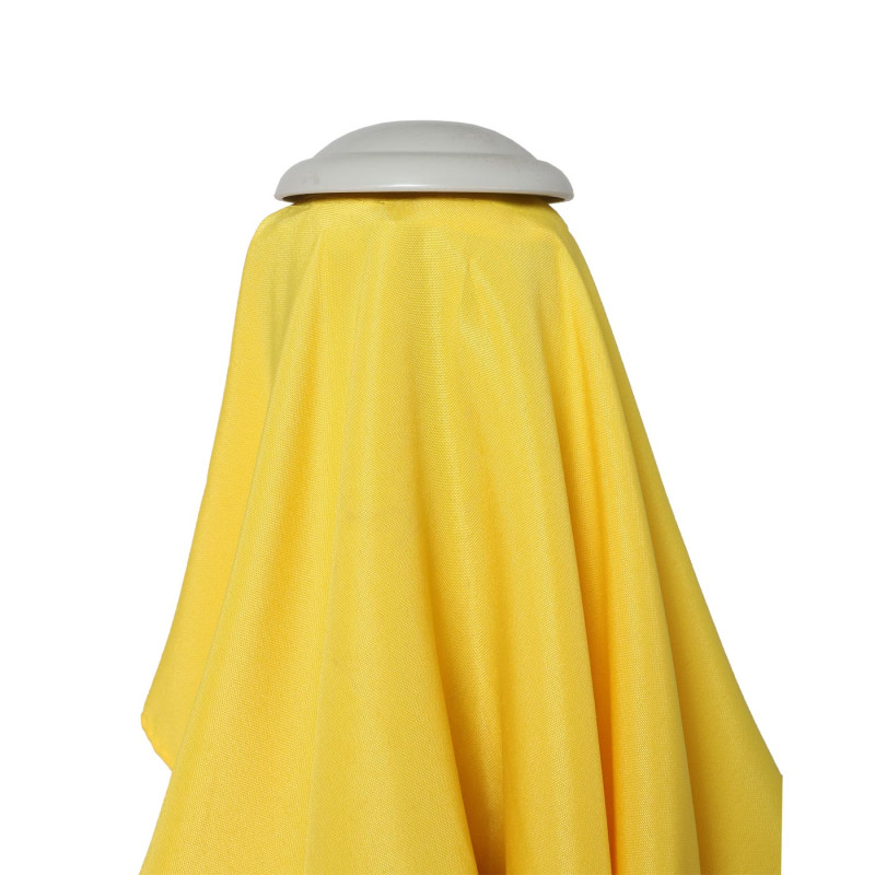 Parasol N23, parasol de jardin, 2x3m rectangulaire inclinable, polyester/aluminium 4,5kg - jaune