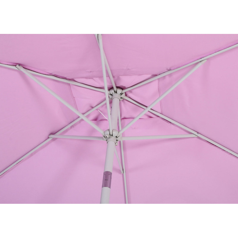 Parasol N23, parasol de jardin, 2x3m rectangulaire inclinable, polyester/aluminium 4,5kg - lilas