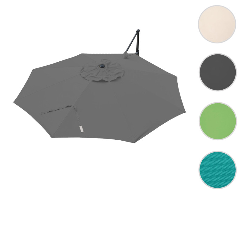 Toile pour parasol hotte de circulation toile de remplacement, Ø 3,5m Polyester 250g/m² - crème