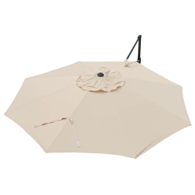 Toile pour parasol hotte de circulation toile de remplacement, Ø 3,5m Polyester 250g/m² - crème