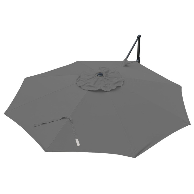 Toile pour parasol, hotte de circulation Ø 3,5m polyester 250g/m² - anthracite