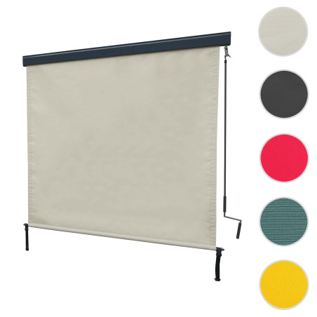 Store vertical store vertical tissu protection UV 50 - 250x180cm, jaune