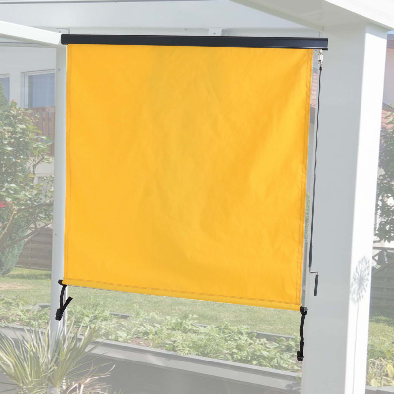 Store vertical store vertical tissu protection UV 50 - 250x180cm, jaune