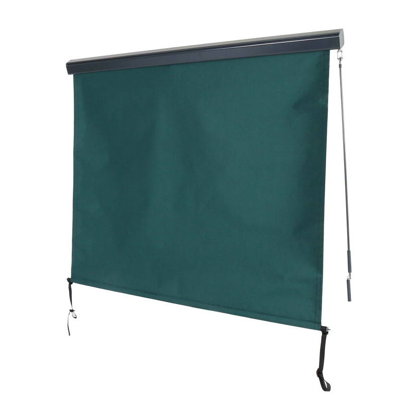 Store vertical store vertical, tissu protection UV 50 - 250x180cm, bleu-vert