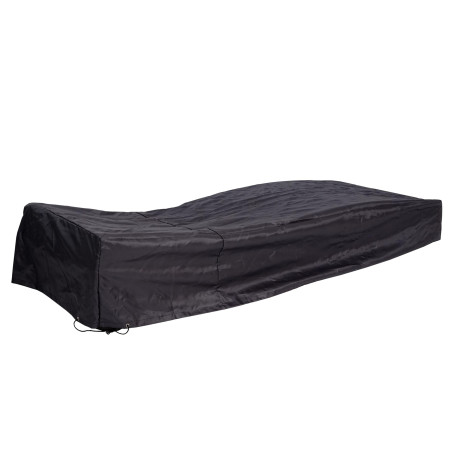 housse bâche de protection, meubles de jardin, chaise longue, 40x200x85cm, anthracite