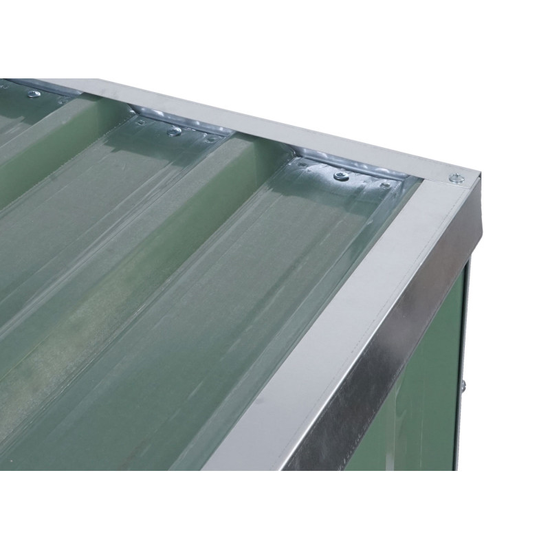 Stockage du bois de chauffage abri pour bois de chauffage, 3,35m³ 154x353x80cm - vert