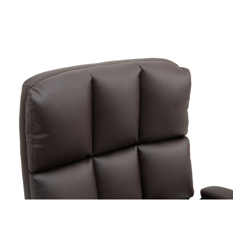 Chaise de bureau chaise de direction chaise pivotante chaise de bureau, - similicuir brun