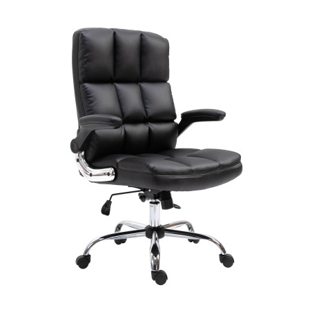 Chaise de bureau chaise de direction chaise pivotante chaise de bureau, - similicuir noir