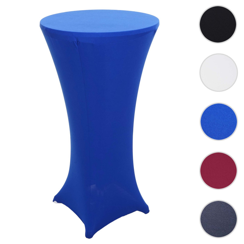 Set table haute + housse de table haute pliable et réglable en hauteur Ø 60cm - housse bleu