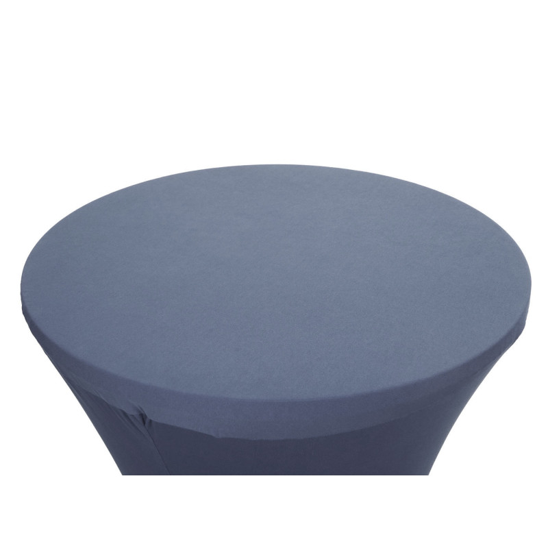 Housse de table de bar housse de table, stretch Ø 60cm - gris anthracite