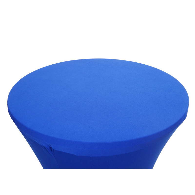 Housse de table de bar housse de table, stretch Ø 60cm - bleu