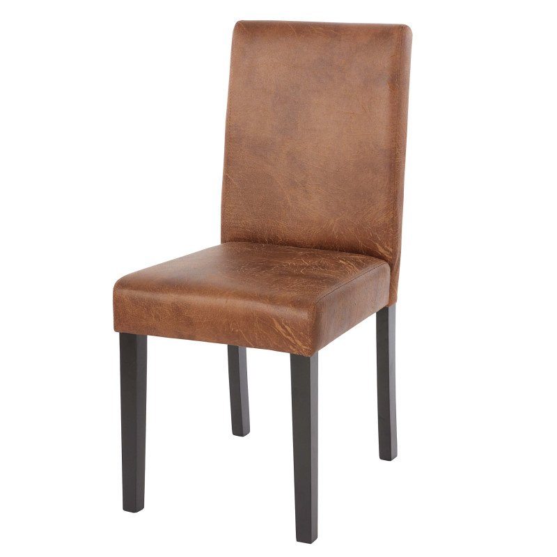 Chaise de salle à manger Littau, , tissu/textile - simili-daim, pieds foncés
