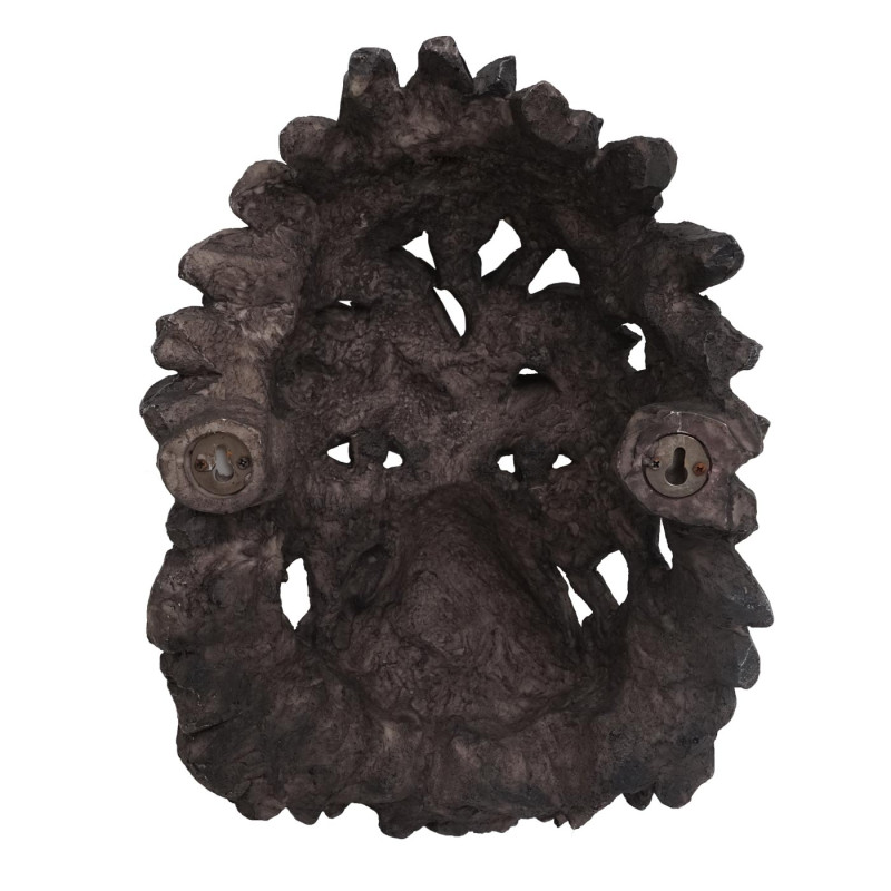 Crâne déco trophée de tête en polyrésine, intérieur/extérieur - tête de gorille 34cm
