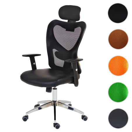 Fauteuil de bureau professionnel Atlanta, fauteuil pivotant de direction Fauteuil de bureau, similicuir - brun