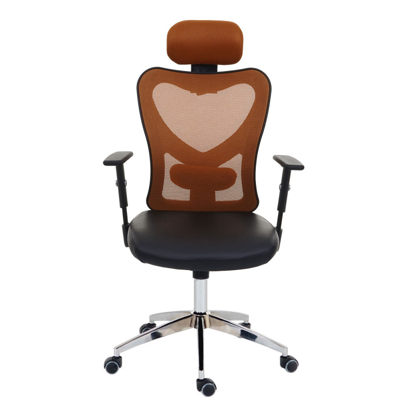 Fauteuil de bureau professionnel Atlanta, fauteuil pivotant de direction Fauteuil de bureau, similicuir - brun